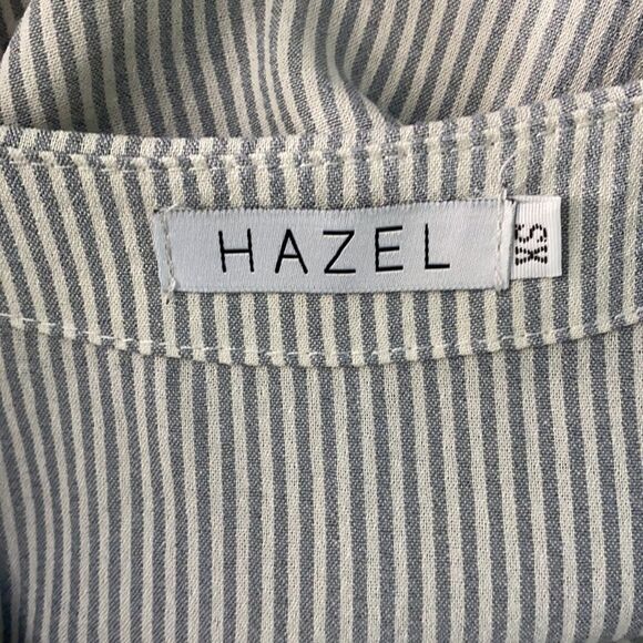 Hazel Pin Striped Tie Front Babydoll Dress - Picture 6 of 7